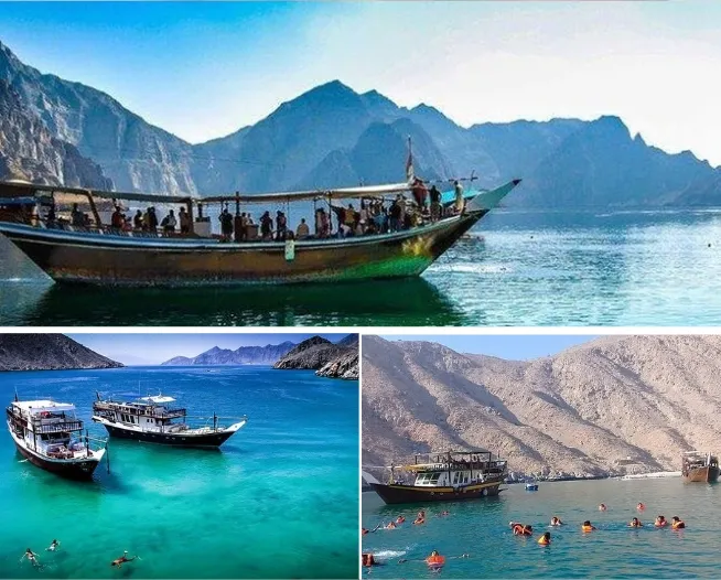 Beautiful fjords of Musandam Oman